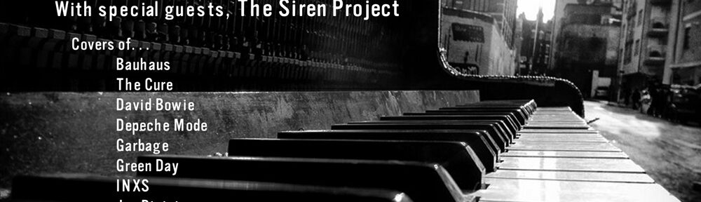 Post Punk Piano/Vocal Covers Night flyer.